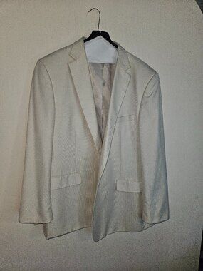 Wilke‑Rodriguez Modern Fit Cream Men’s Suit Jacket – Size 54 X‑Long